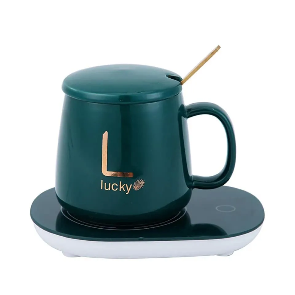 Classy Electric Cup Warmer With Spoon