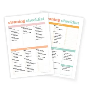 Cleaning Checklist