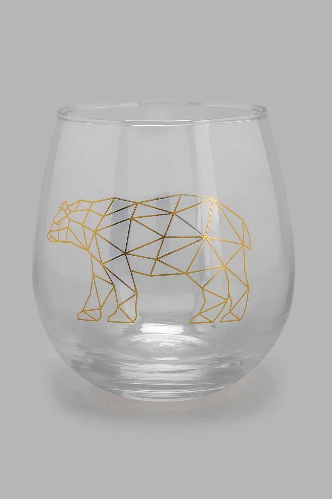 Clear Animal Print Glass (2 Piece)