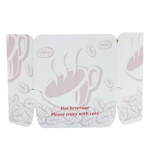 Coffee Sleeves -  Tulip Cup Jackets - Ivory - 1,000 ct