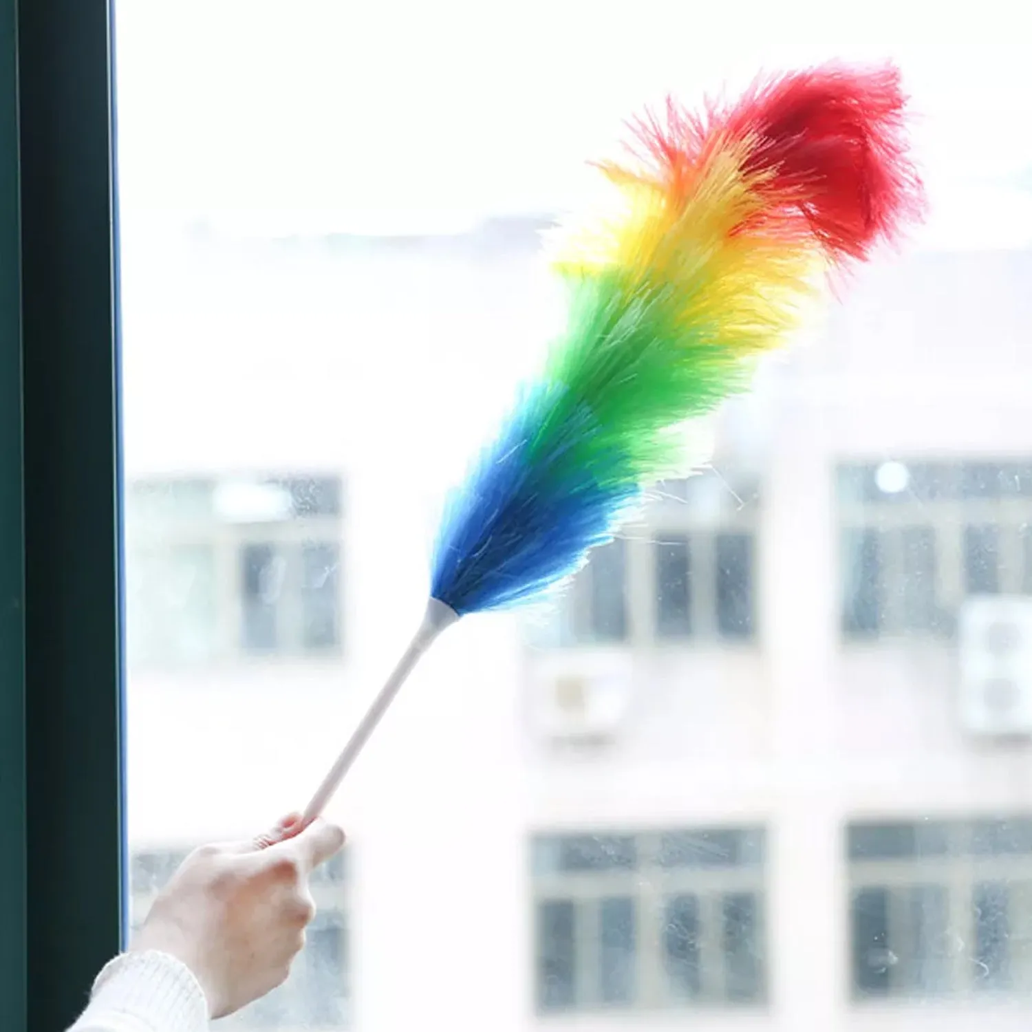 Colorful Feather Duster | Microfiber Duster for Cleaning | Dusting Stick | Dusting Brush