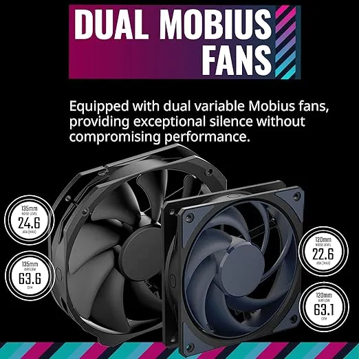 Cooler Master MasterAir MA824 Stealth Dual Tower CPU Air Cooler