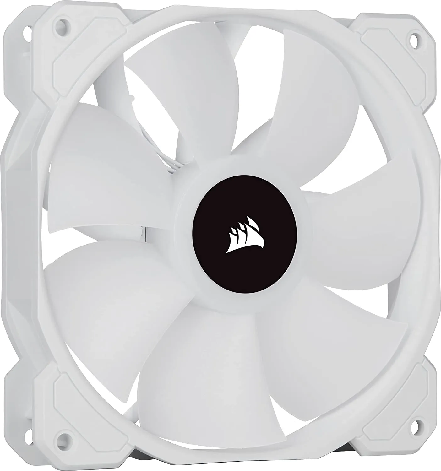 Corsair iCUE SP120 RGB Elite Case Fan x3 12cm PWM, ARGB LEDs, Hydraulic Bearing, Lightning Node Core Included, White PC Case Fan