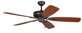 Craftmade SUA56ABZ - 56 Inch Ceiling Fan, Blade Options Aged Bronze Brushed