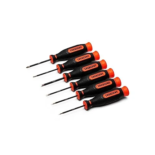 Crescent 6-Piece Diamond Tip Precision Screwdriver Set