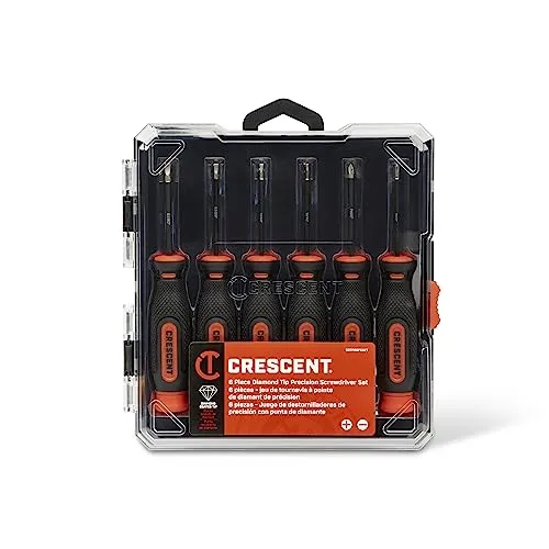 Crescent 6-Piece Diamond Tip Precision Screwdriver Set