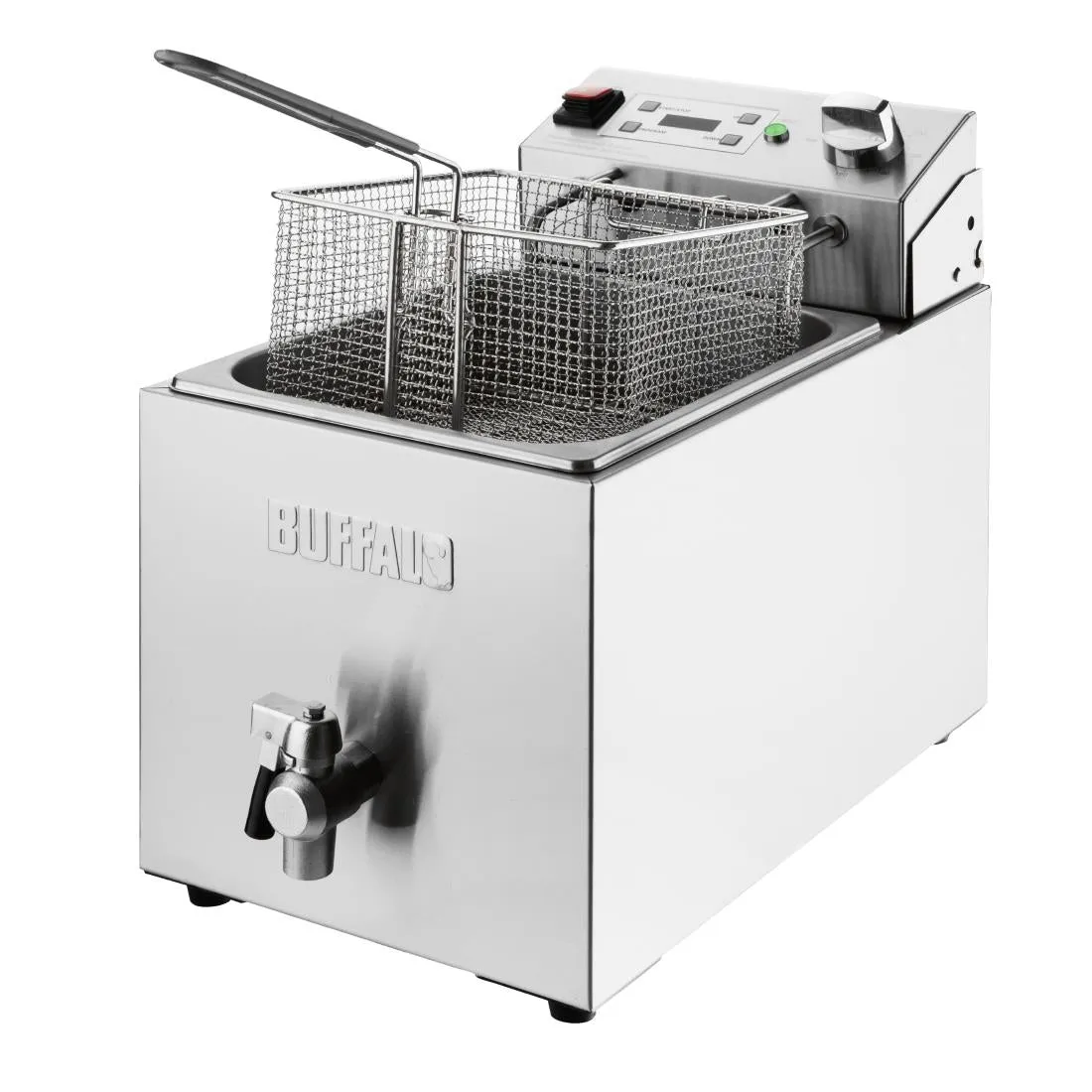 CU620 Buffalo Single Electric Fryer with Timer 8Ltr