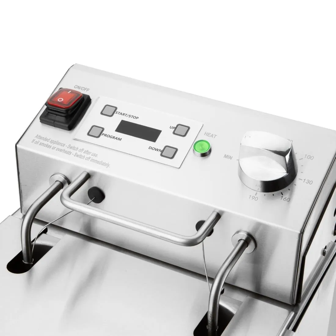 CU620 Buffalo Single Electric Fryer with Timer 8Ltr