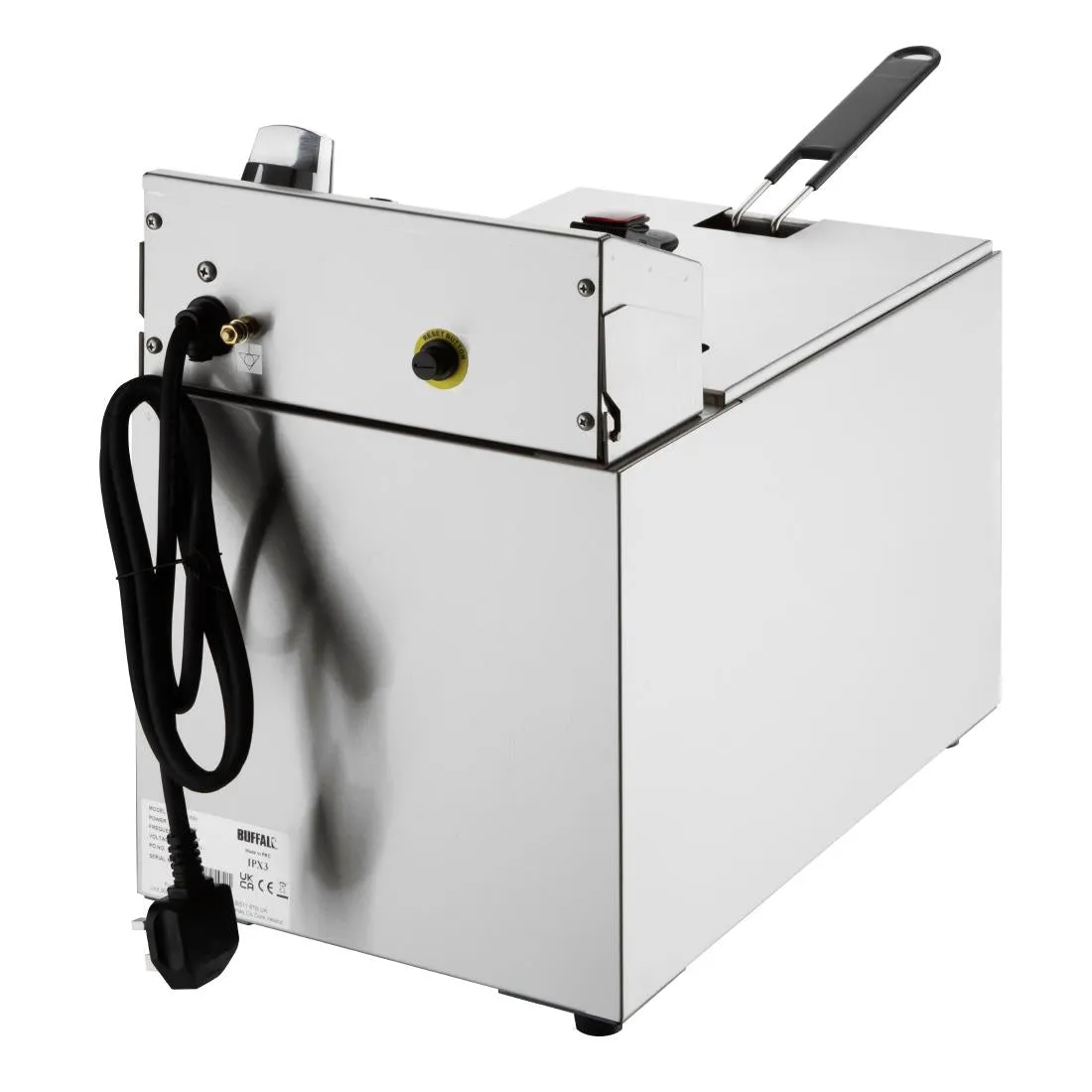 CU620 Buffalo Single Electric Fryer with Timer 8Ltr