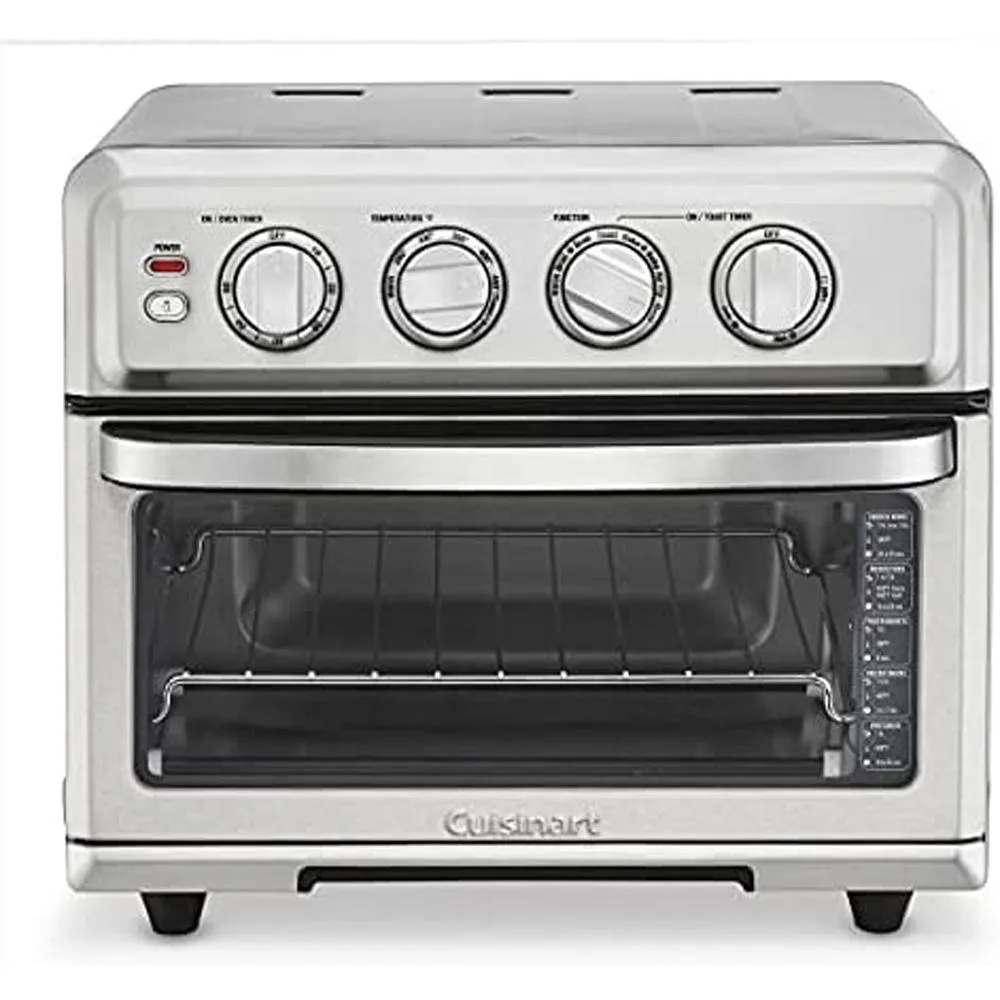 Cuisinart TOA-70 AirFryer Toaster Oven w/ Grill w/ 5pc Knife Set   Oven Mitts