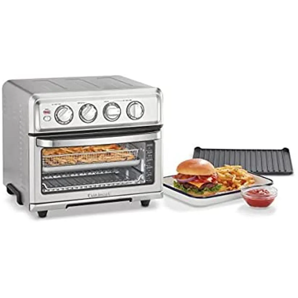 Cuisinart TOA-70 AirFryer Toaster Oven w/ Grill w/ 5pc Knife Set   Oven Mitts