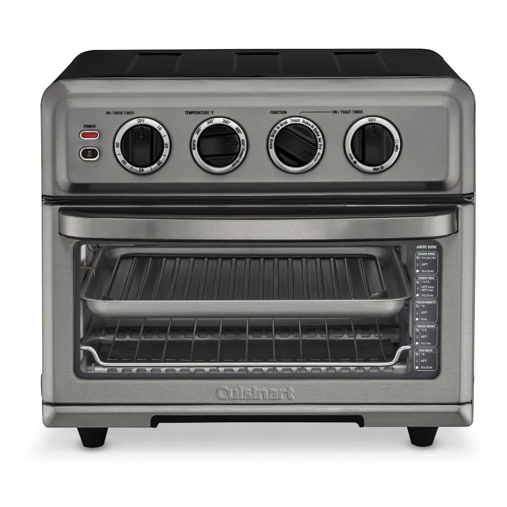 Cuisinart TOA-70BKS AirFryer Toaster Oven with Grill, Black Stainless Steel - Refurbished