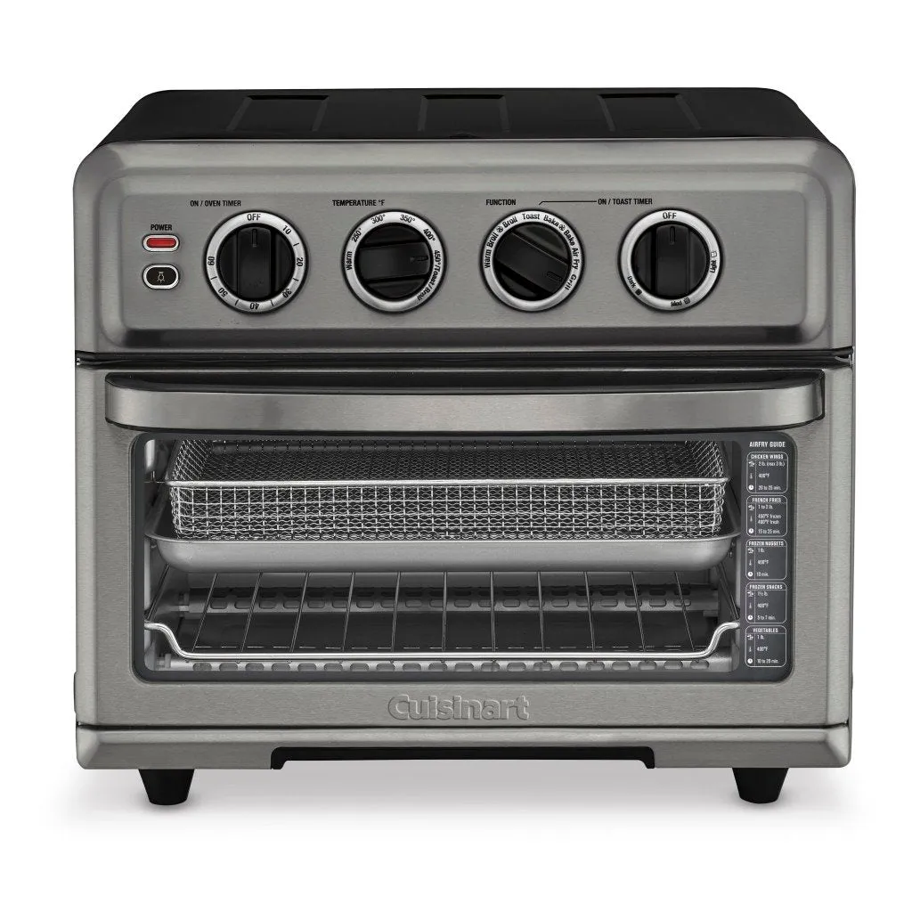 Cuisinart TOA-70BKS AirFryer Toaster Oven with Grill, Black Stainless Steel - Refurbished