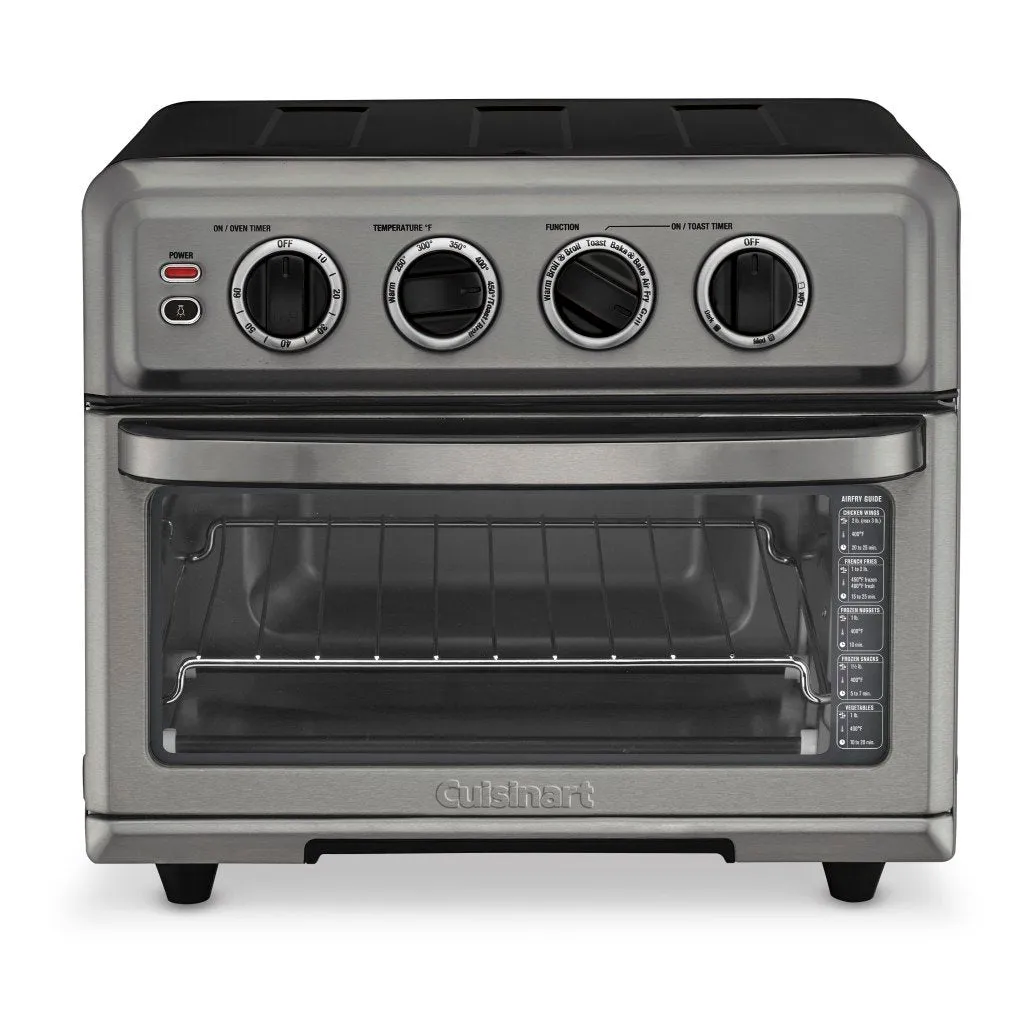 Cuisinart TOA-70BKS AirFryer Toaster Oven with Grill, Black Stainless Steel - Refurbished