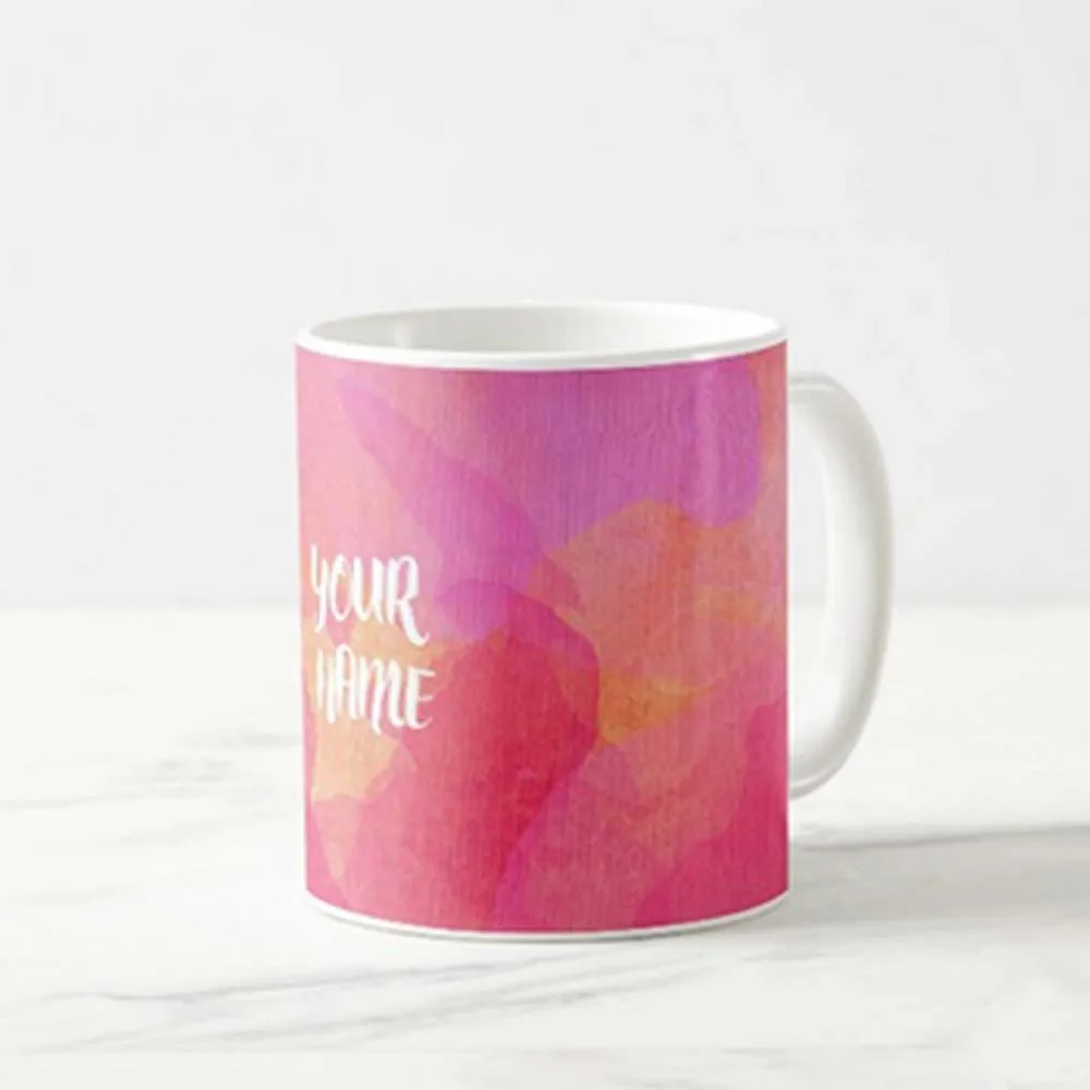 Custom Tumbler Cups - Pink Watercolor