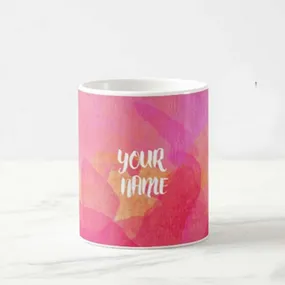 Custom Tumbler Cups - Pink Watercolor