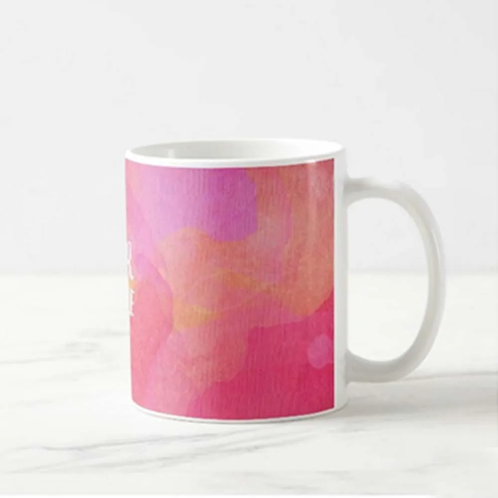 Custom Tumbler Cups - Pink Watercolor