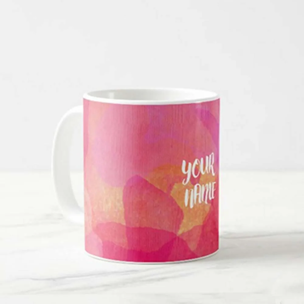 Custom Tumbler Cups - Pink Watercolor