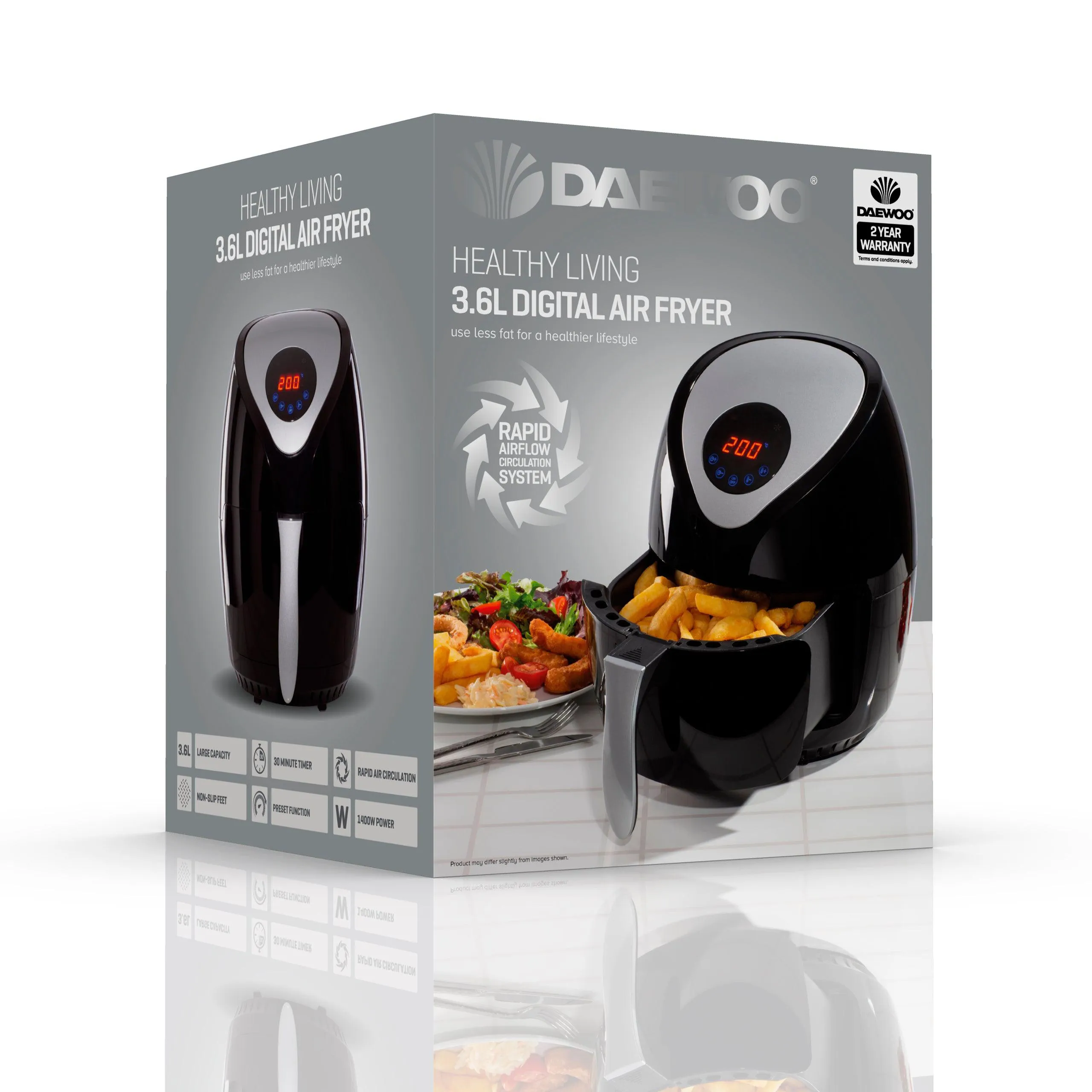 Daewoo 3.6L Digital Air Fryer