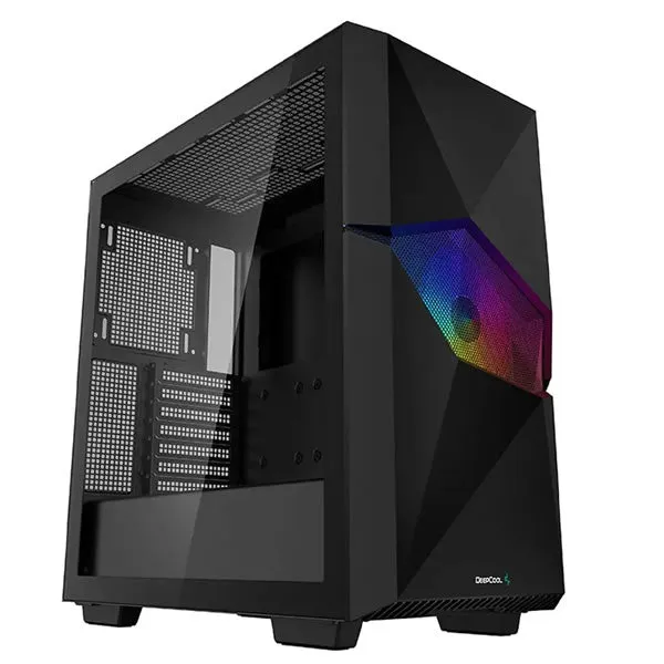 DeepCool Cyclops ATX Mid-Tower With 1X Front CF120 120mm ARGB Fan- Black