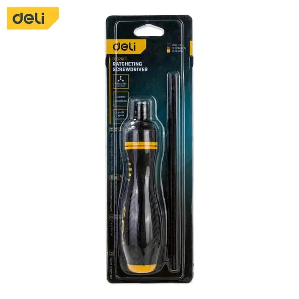 Deli Ratchet Screwdriver PH2x180mm Set