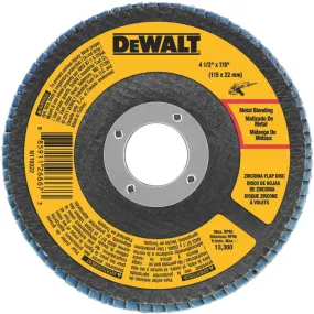 DeWalt 4-1/2 In. x 7/8 In. 80-Grit Type 29 Zirconia Angle Grinder Flap Disc