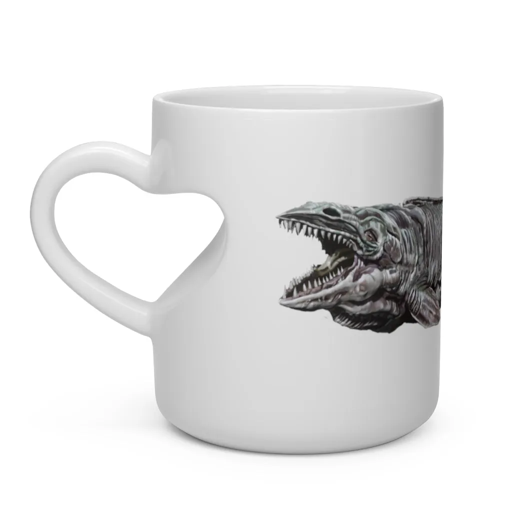 Dino Sea Creature Heart Shape Mug