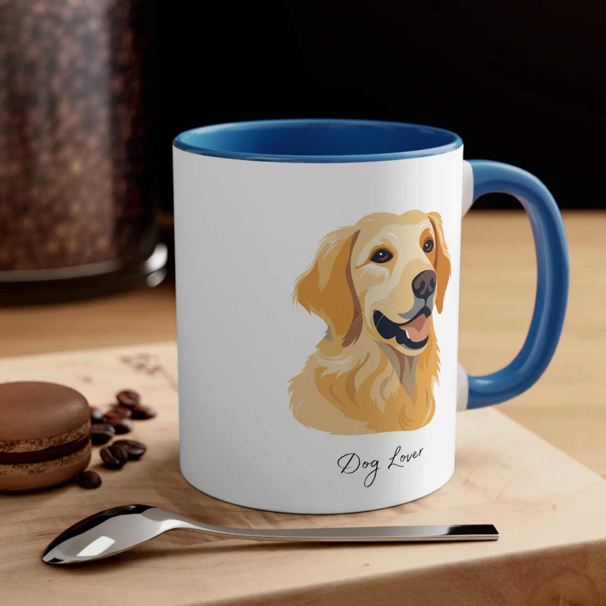 Dog Lover Retriever Coffee Mug, 11oz in Multi Colors