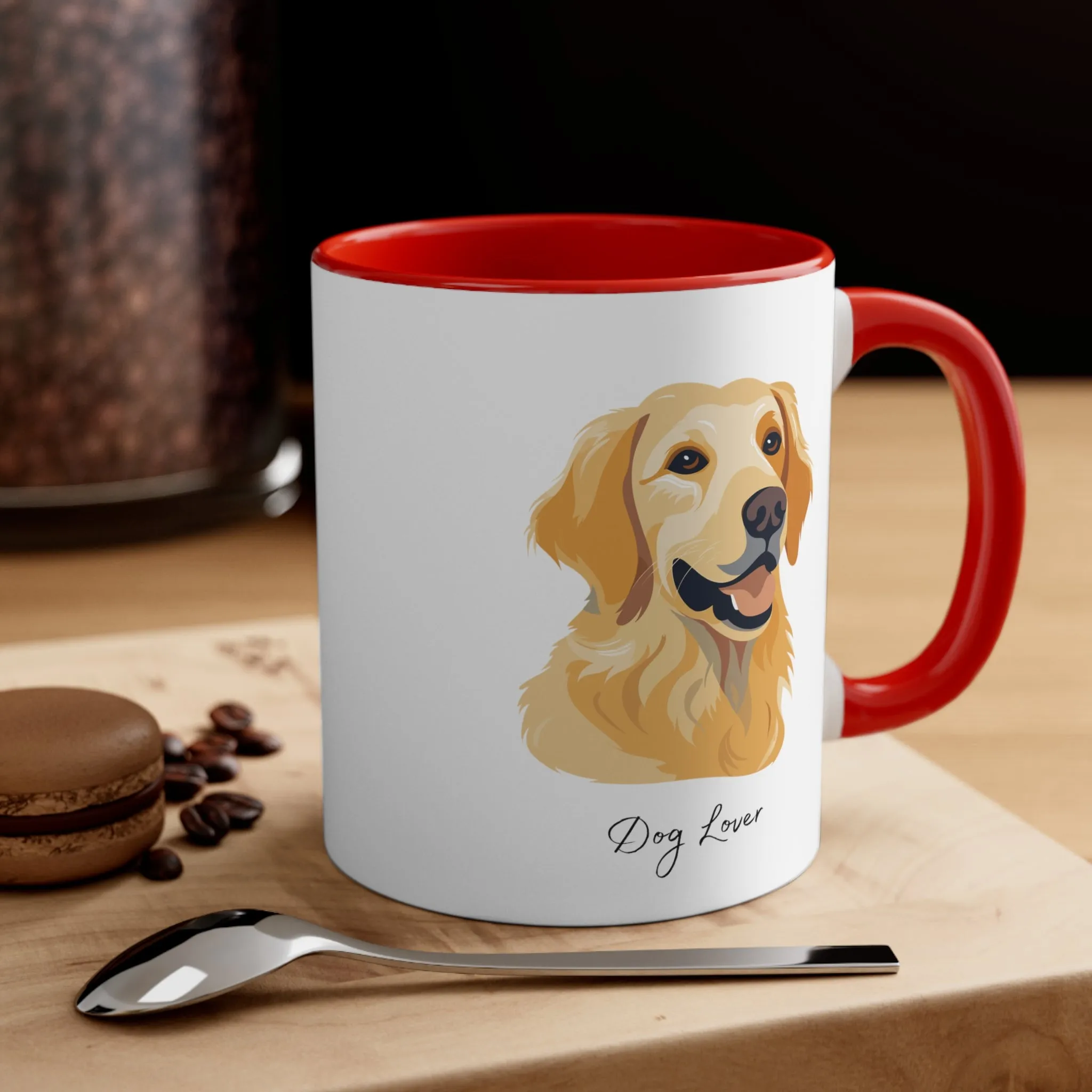 Dog Lover Retriever Coffee Mug, 11oz in Multi Colors