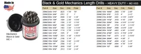 DRILL BIT SET MECHANICS M2 29 PIECE WITH BULLET CASE