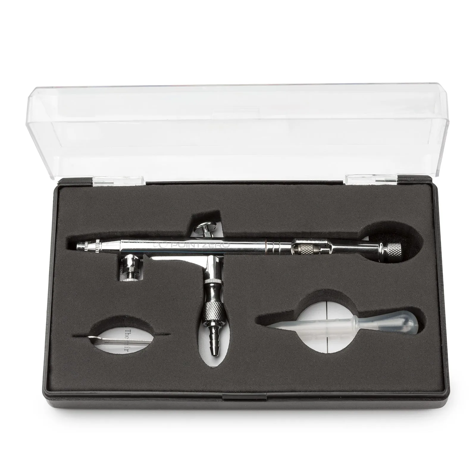 Dual-Action 5cc Gravity-Feed Airbrush Set with MAC Valve - .2mm Nozzle