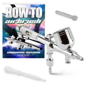 Dual-Action 9cc Gravity-Feed Airbrush Set with MAC Valve - .2mm Nozzle