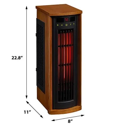 Duraflame Infrared 1,000 Sq. Ft. Tower Power Heater in Oak -  5HM8000-O142D