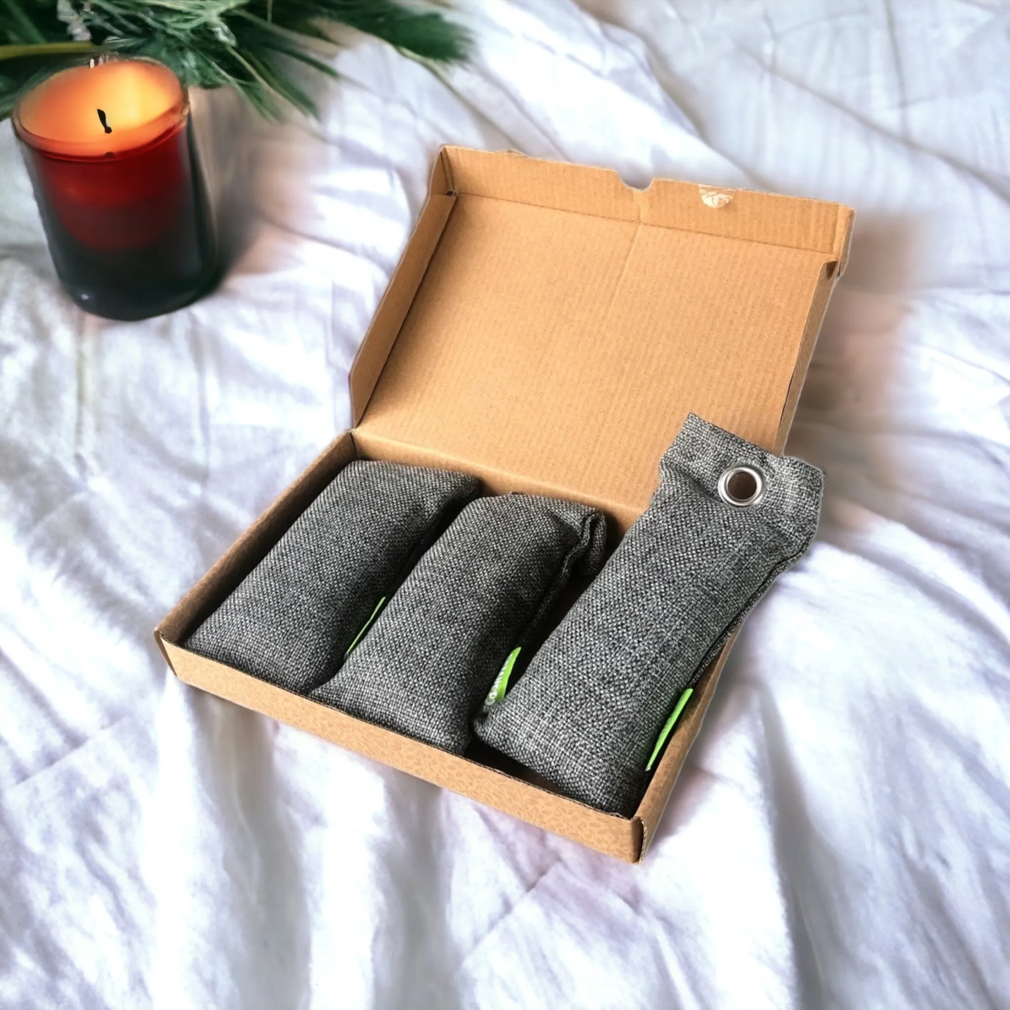 EcoSavers Bamboo Charcoal Air Purifying Bags - Set of 3