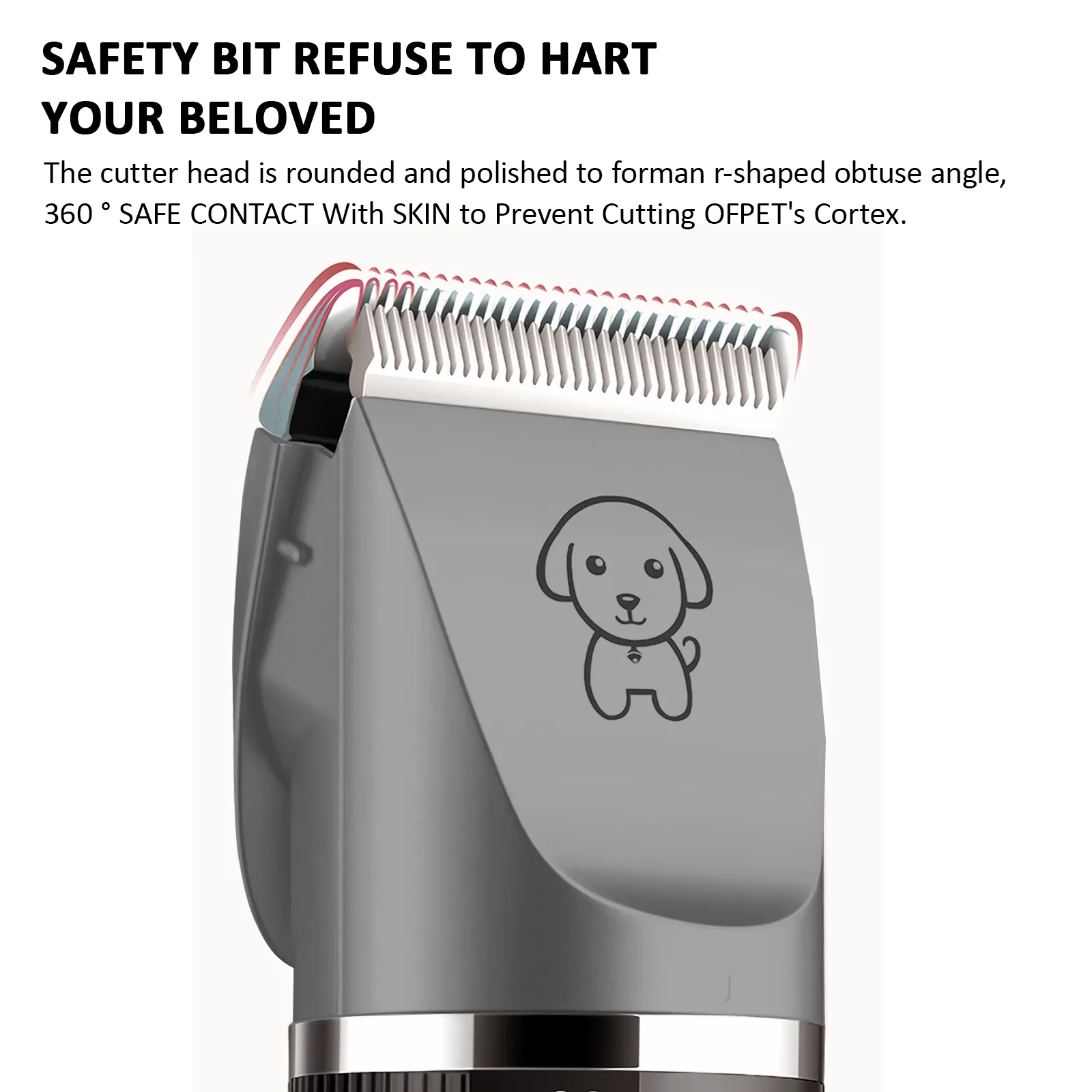 Electric Dog Cat Grooming Kit Pet Hair Shaver Trimmer Cordless Scissors Clipper Spare Head