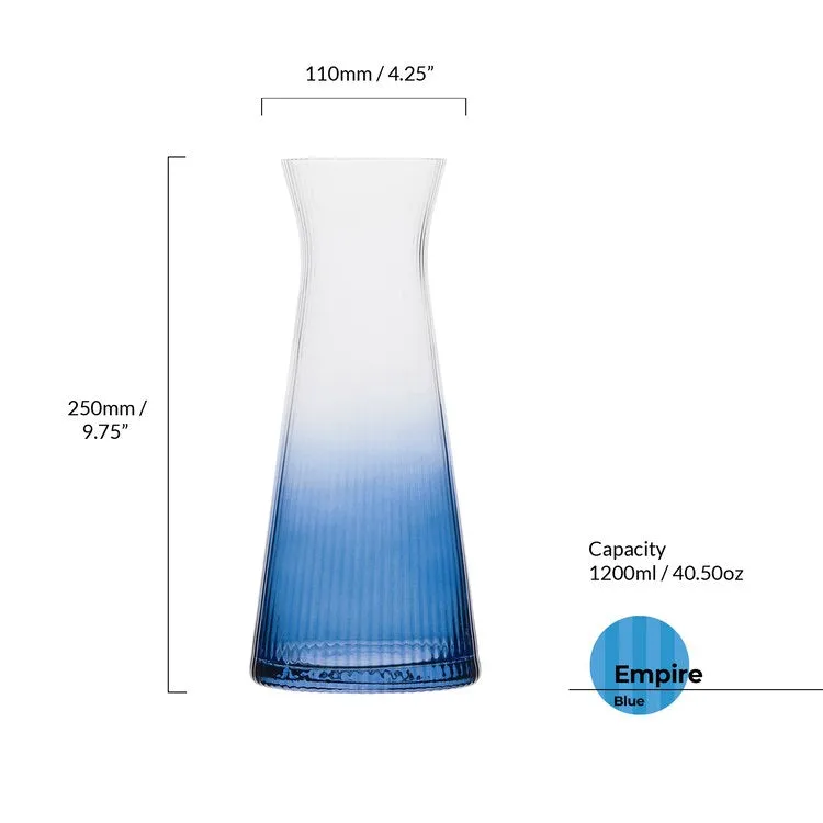 Empire Blue Water Carafe