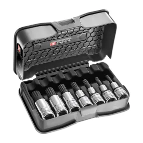 Facom SV.J7A 1/2″Dr 7pce  M6-M18 XZN (Spline) Bit Socket Set