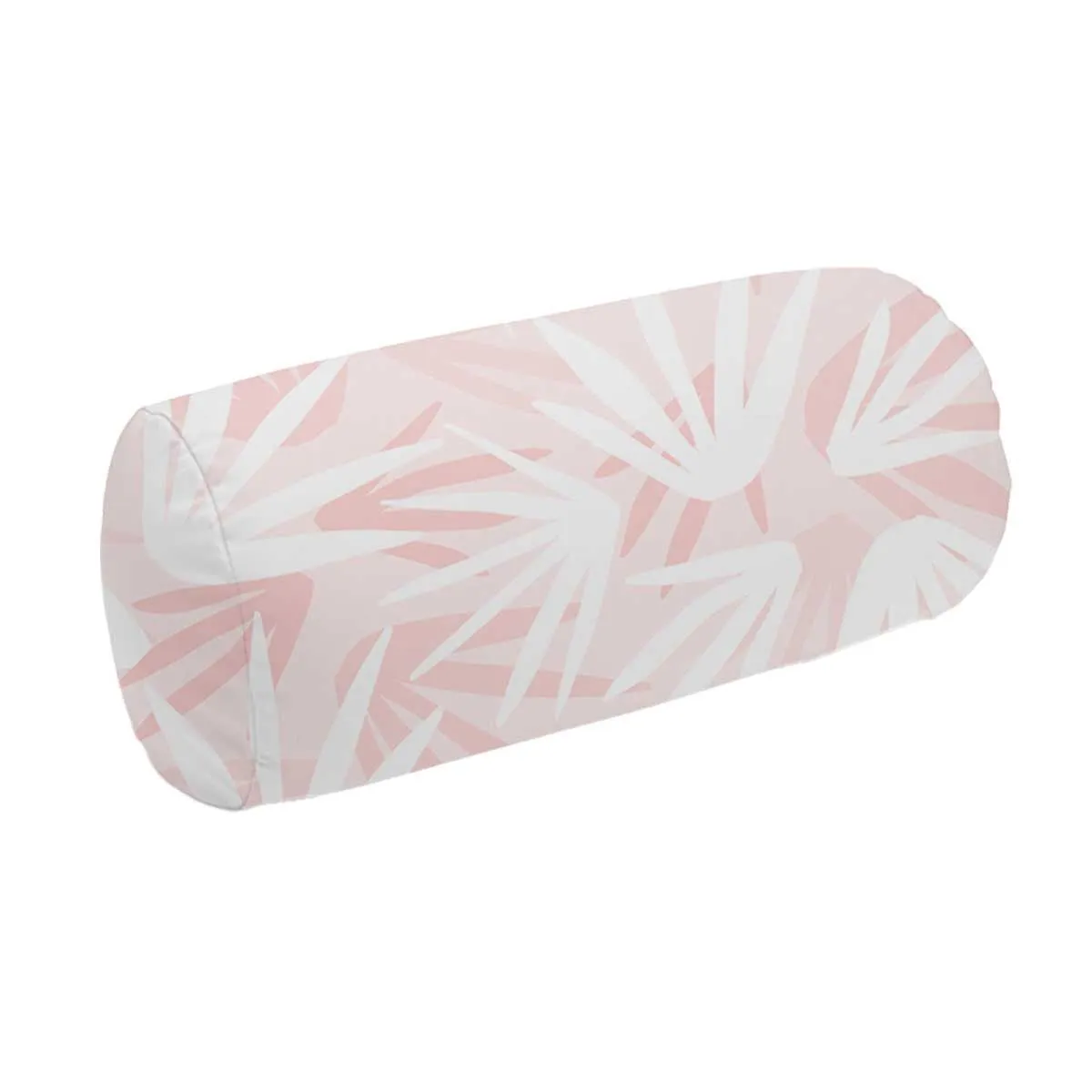 Fan Palm Pink Roll Pillow