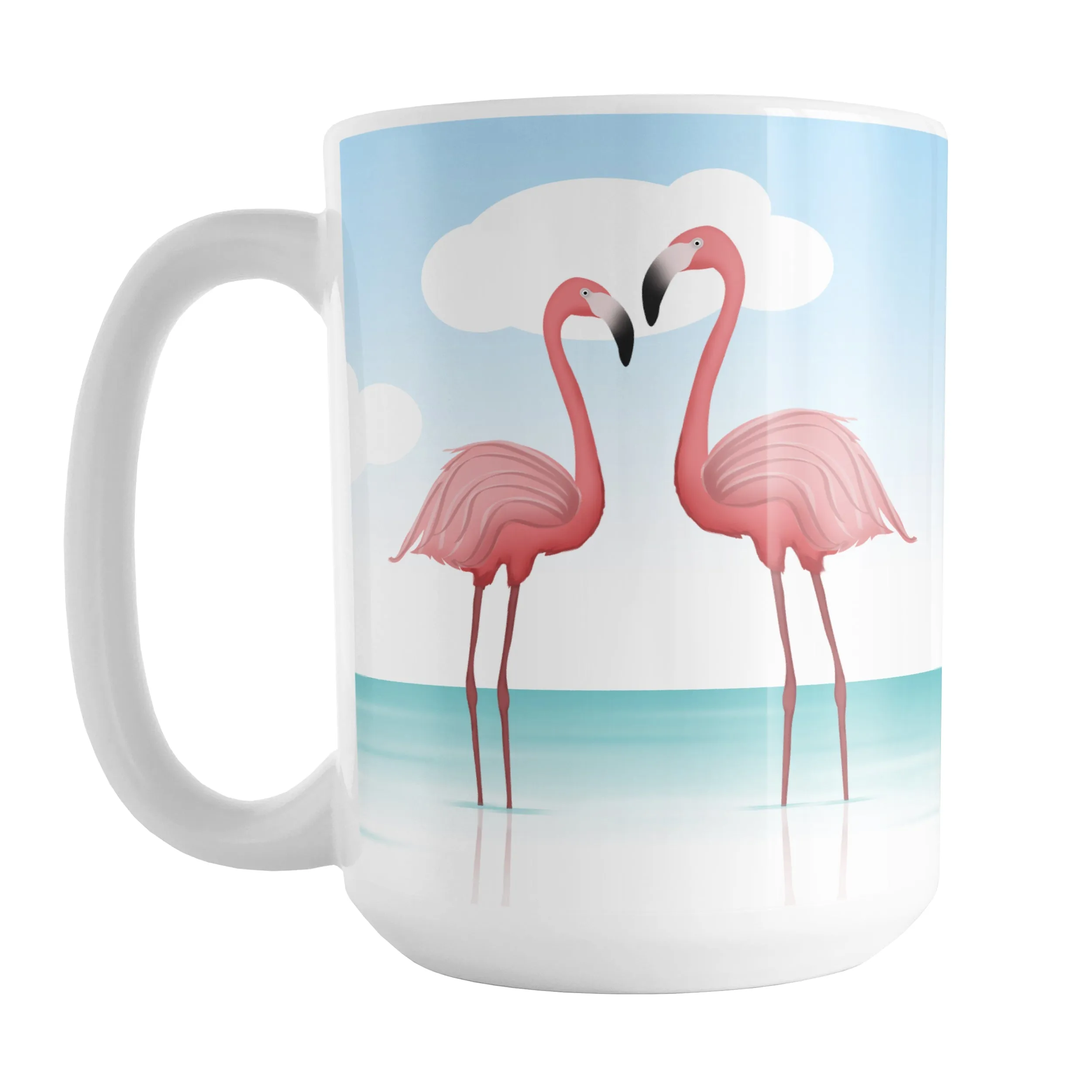 Flamingos in the Water Mug