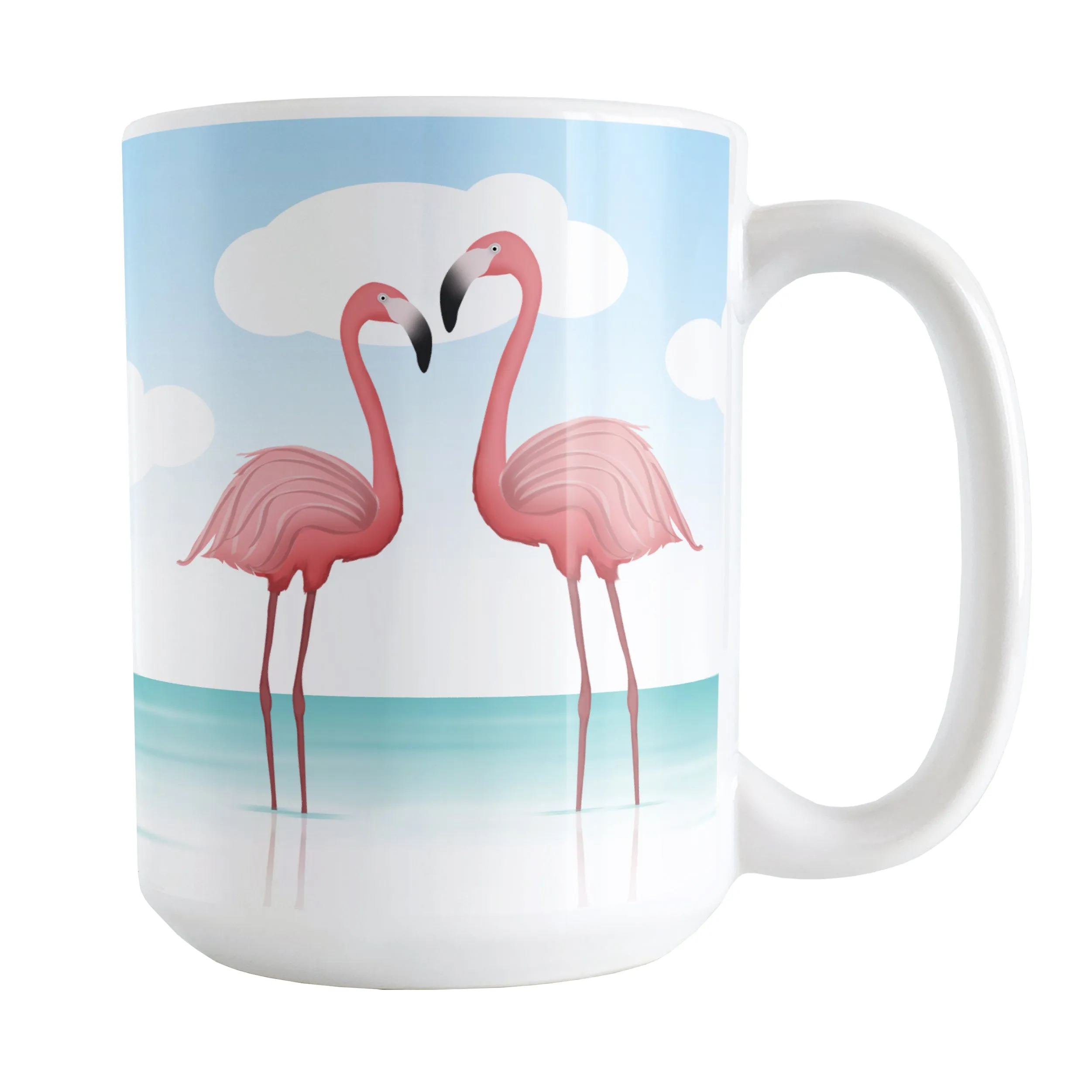 Flamingos in the Water Mug