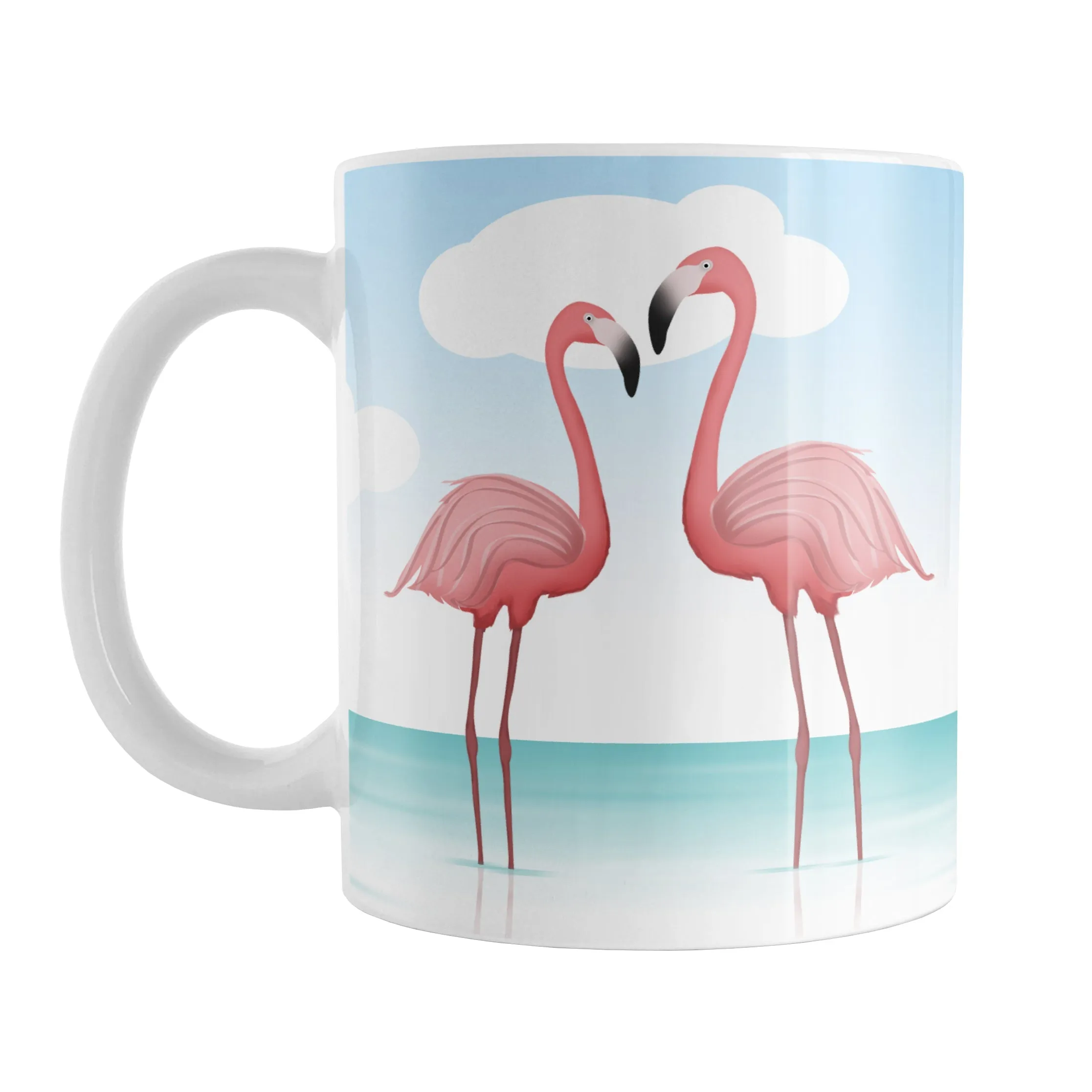 Flamingos in the Water Mug