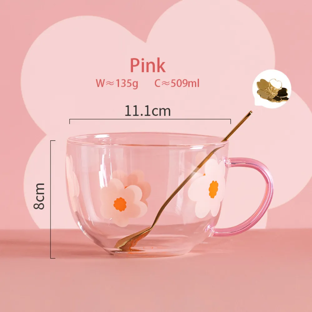 Flower Glass Mugs