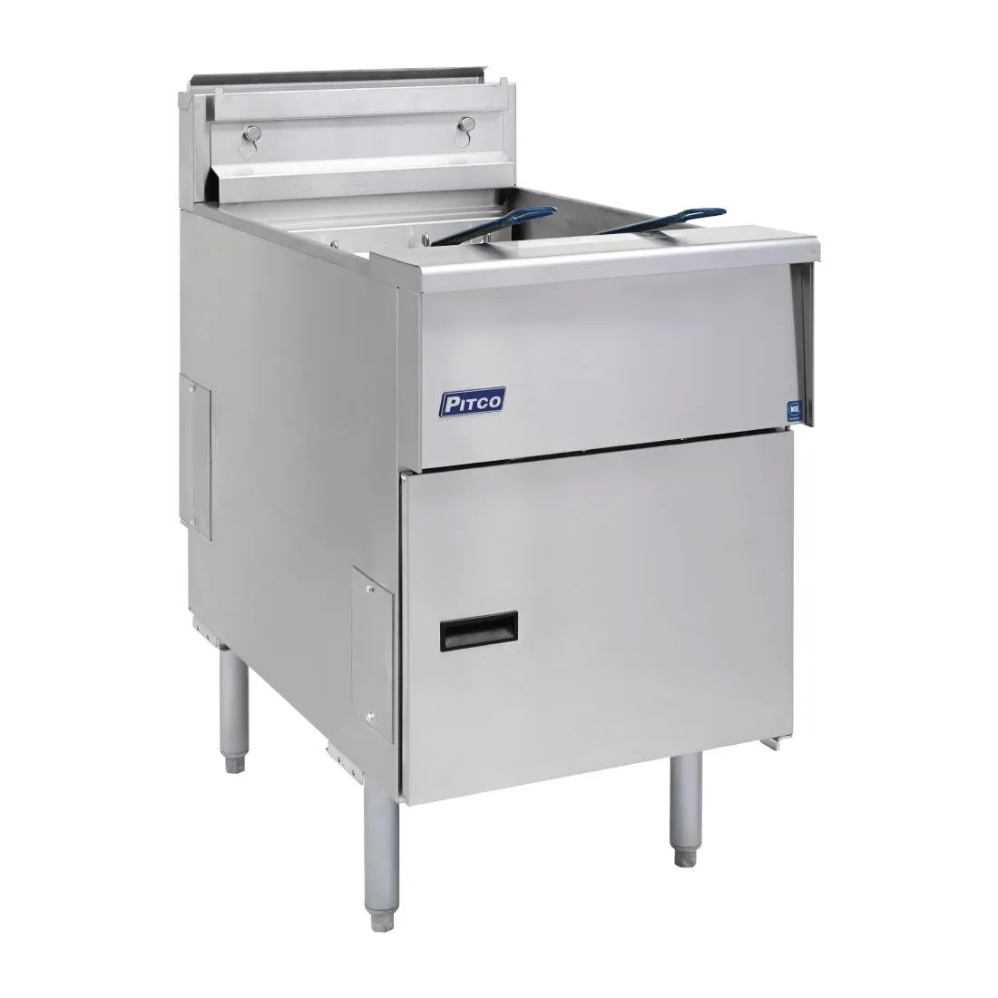 FP877 Pitco Single Tank Twin Basket Fryer SE18S-SSTC