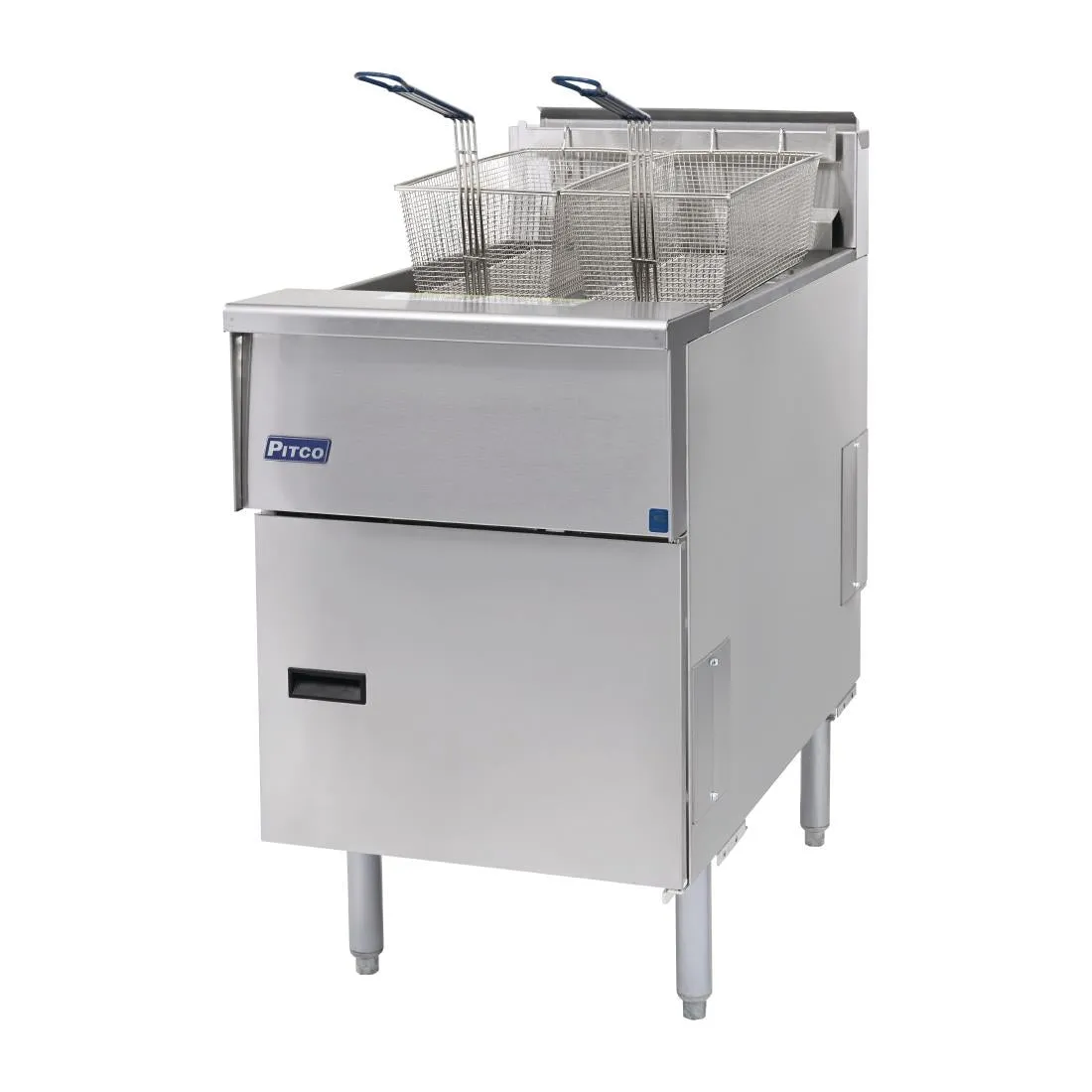 FP877 Pitco Single Tank Twin Basket Fryer SE18S-SSTC