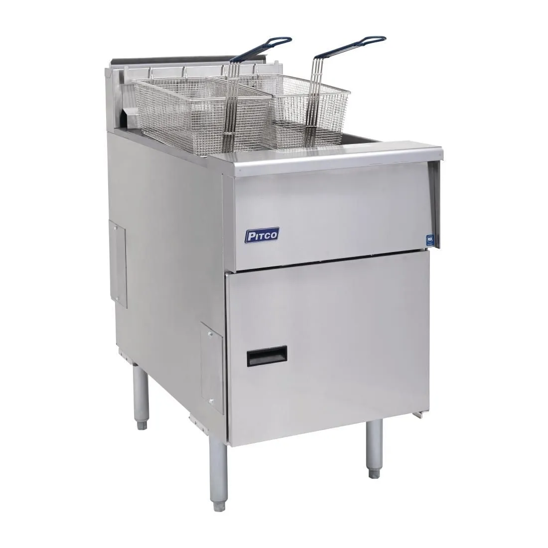 FP877 Pitco Single Tank Twin Basket Fryer SE18S-SSTC