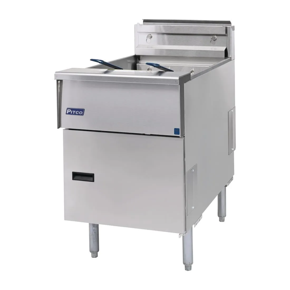 FP877 Pitco Single Tank Twin Basket Fryer SE18S-SSTC