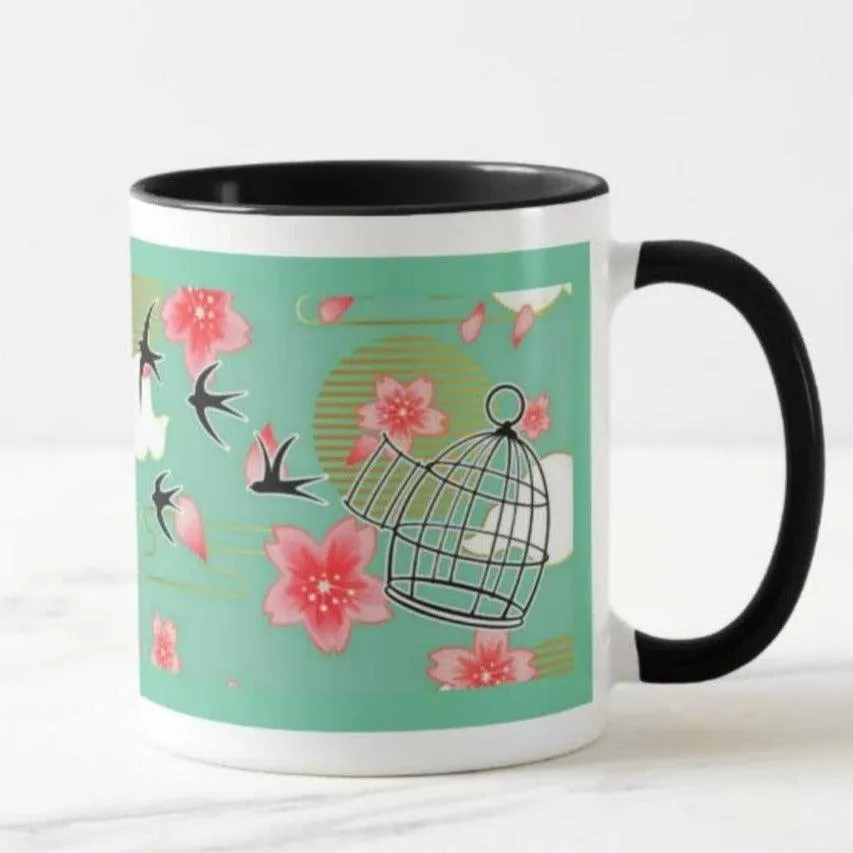 Free Birds Ceramic Coffee Mug C08