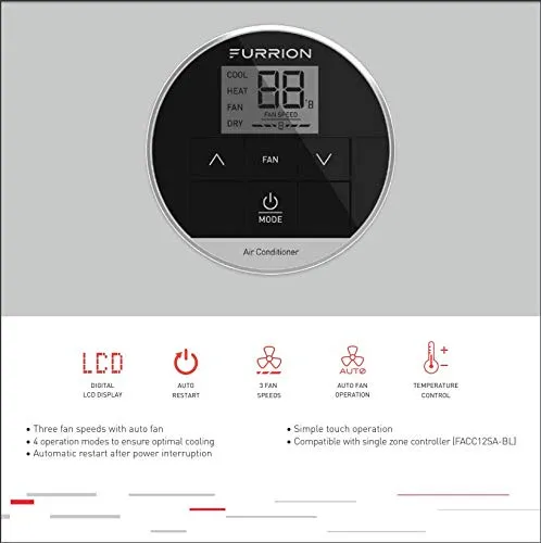 Furrion Chill Single Zone Thermostat - FACW12SA-BL