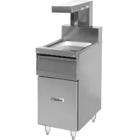 Garland GF16-FRST-HL fryer dump station with heat lamp and 16-inch width