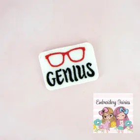 Genius Feltie File - Planner Girl Feltie - ITH Embroidery Design - Embroidery Digital File - Machine Embroidery Design - Planner Clip Feltie